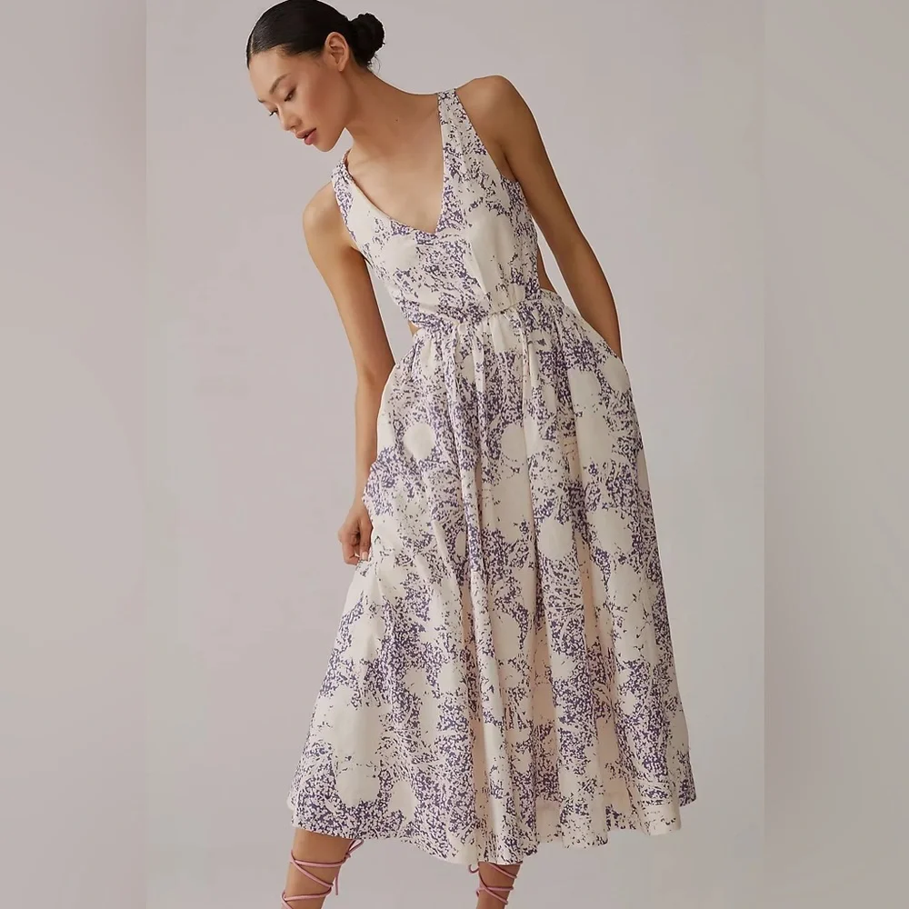 Aureta Kajsa Midi cutout Dress NWT‎ size medium